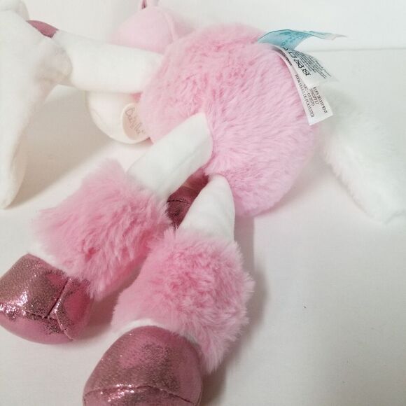 Baby Nat‎ Unicorn Pink Stuffed Plush with Spakley Accents & Security Blanket - Picture 5 of 15